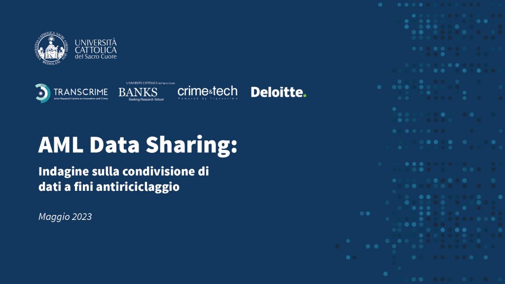 New report on AML Data Sharing - Crime&tech Srl